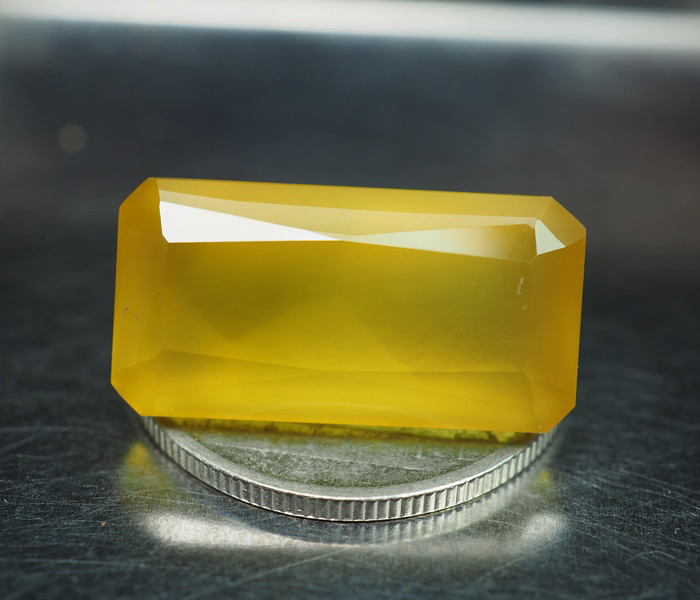 คาลซิโดนีสีเหลือง(Yellow Chalcedony) 11.90 กะรัต