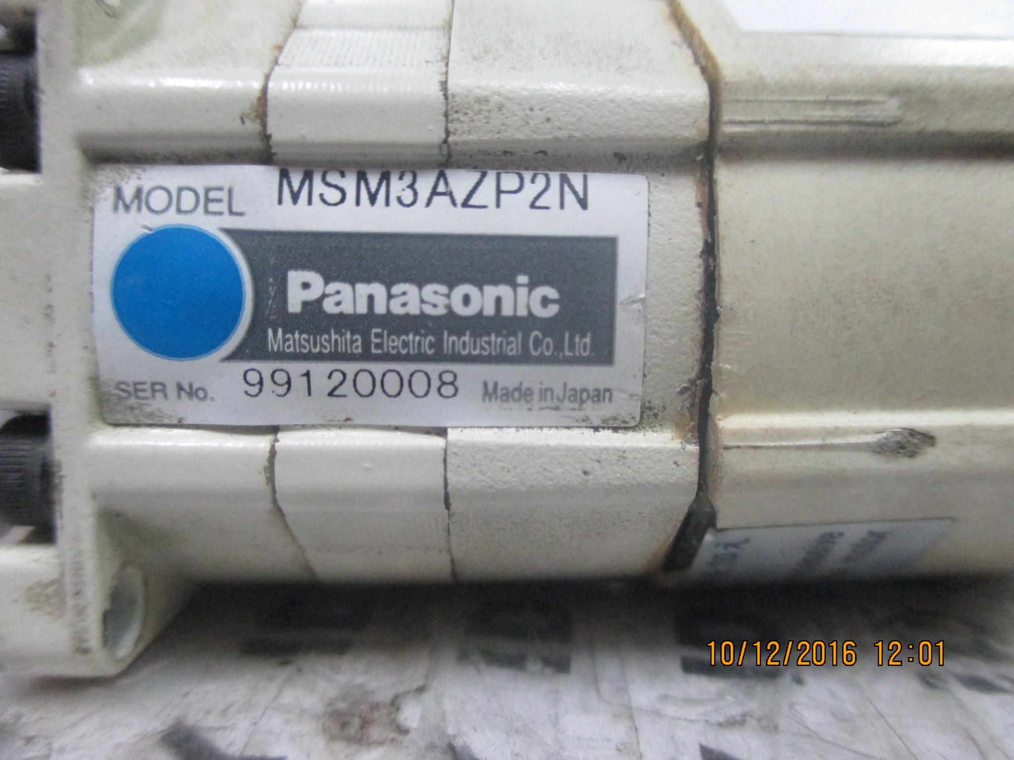 SERVO MOTOR “ PANASONIC ” รุ่น MSM3AZP2N