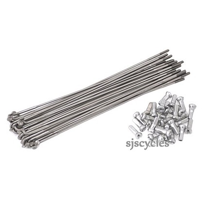 ซี่ลวด 700C แสตนเลส สีเงิน, ขนาด 290, 292, 294MM(โปรดระบุขนาดตรงหมายเหตุ)