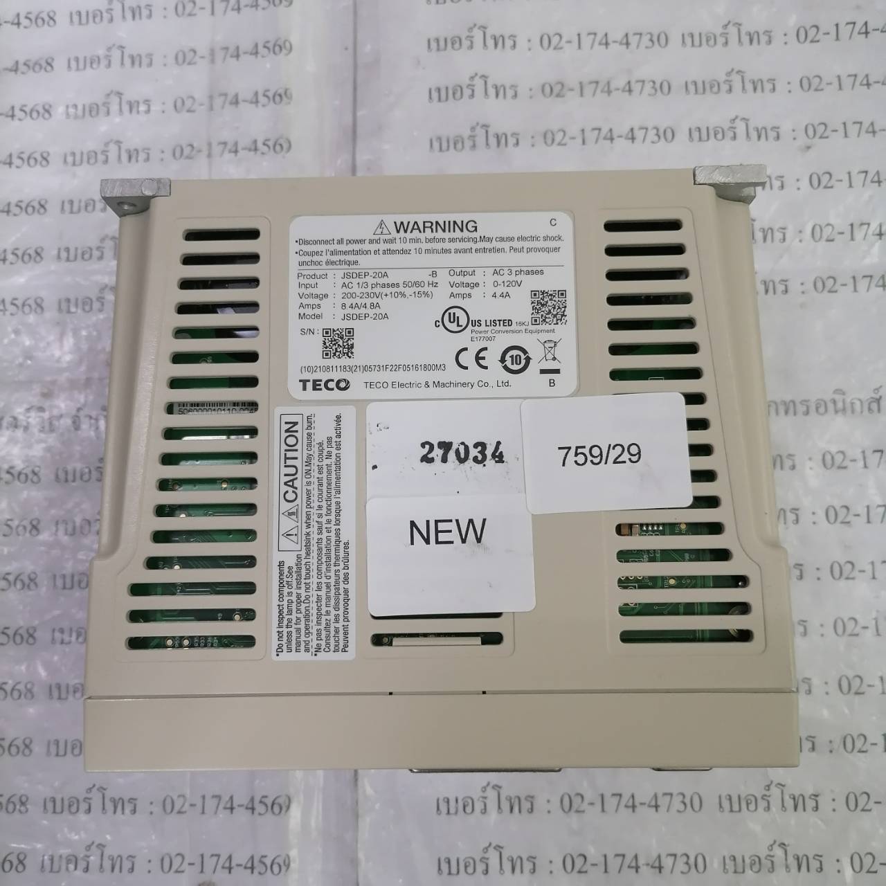 JSDEP-20A SERVO DRIVE " TECO "
