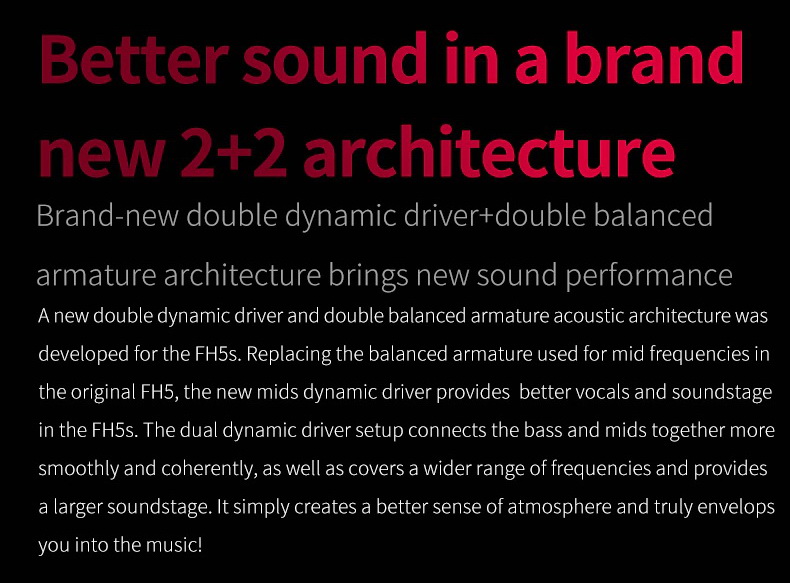 ขาย FiiO FH5S PRO หูฟัง 4 ไดรเวอร์ 2DD+2BA ประกันศูนย์ไทย