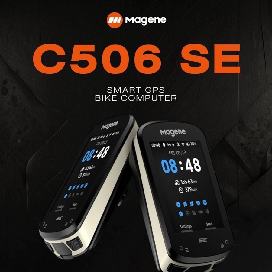 ไมล์จักรยาน MAGENE รุ่น C506 , C506SE สมาร์ท GPS มาพร้อมหน้าจอสีขนาด 2.4 นิ้ว ที่ให้ภาพคมชัดมองเห็นได้ชัดเจนในทุกสภาพแสง พร้อมดีไซน์ที่ทันสมัย น้ำหนักเบาเพียง 76 กรัม