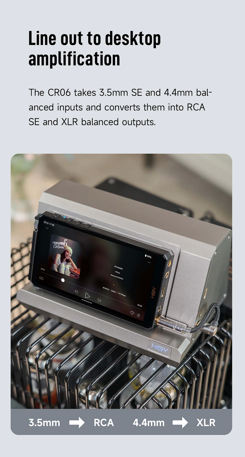 ขาย Hiby CR06 แท่นวางเครื่องเล่นเสียงดิจิตอลไฮไฟ สำหรับเครื่องเล่นเพลงพกพา
