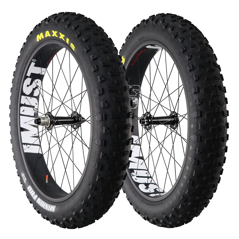 ล้อคาร์บอน ICAN WP90 ล้อ Fatbike wheel carbon snow wheels 90mm width max tire 26*4.8'' ดุม NOVATEC