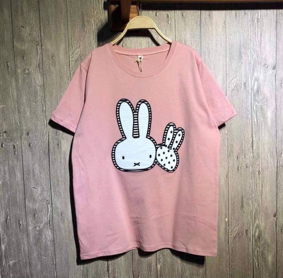 เสื้อยืดปักลายกระต่าย 9am
