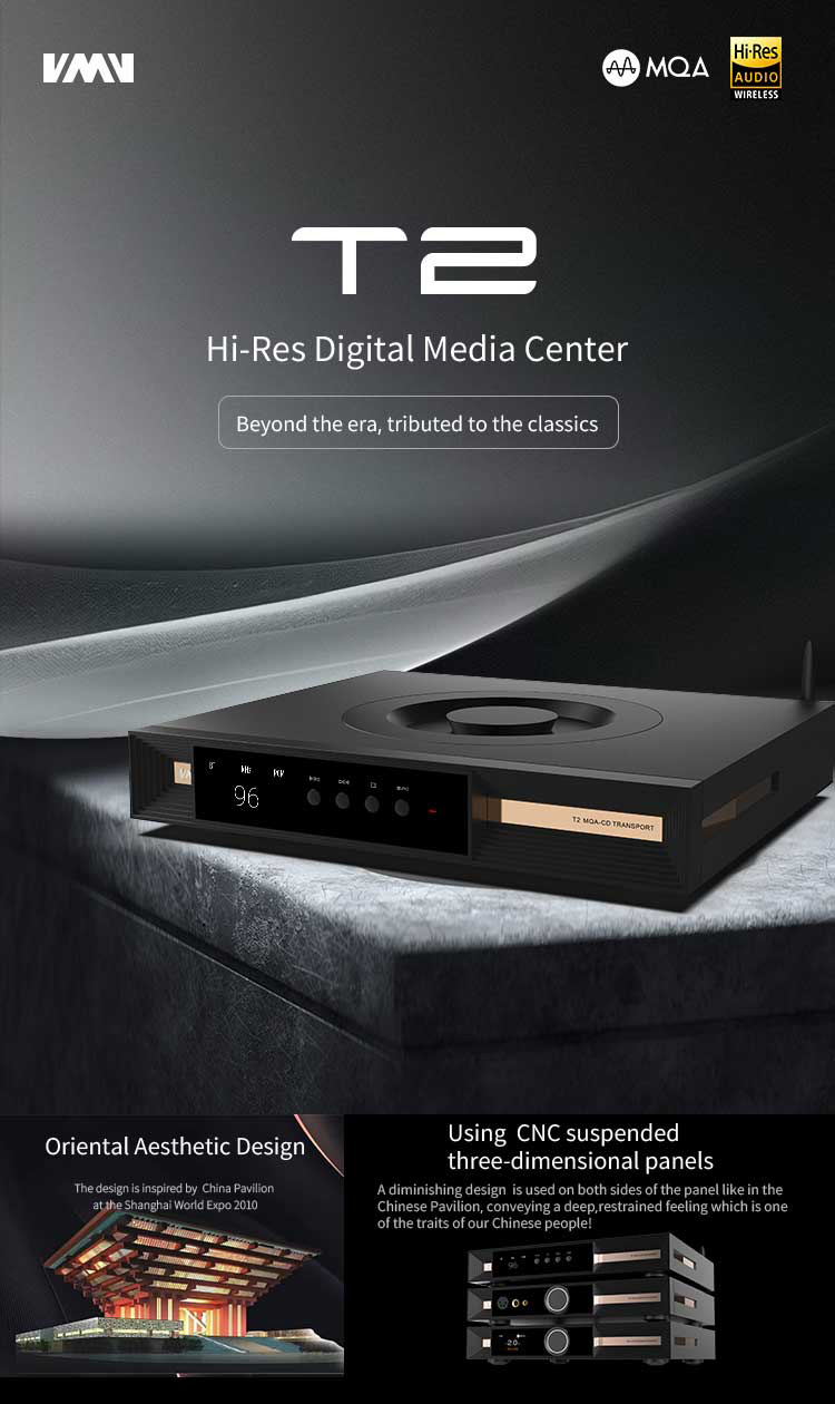 SMSL VMV T2 เครื่องเล่น CD ระดับไฮเอนด์ รองรับ MQA, LDAC, Hi-Res Wireless ประกันศูนย์ไทย