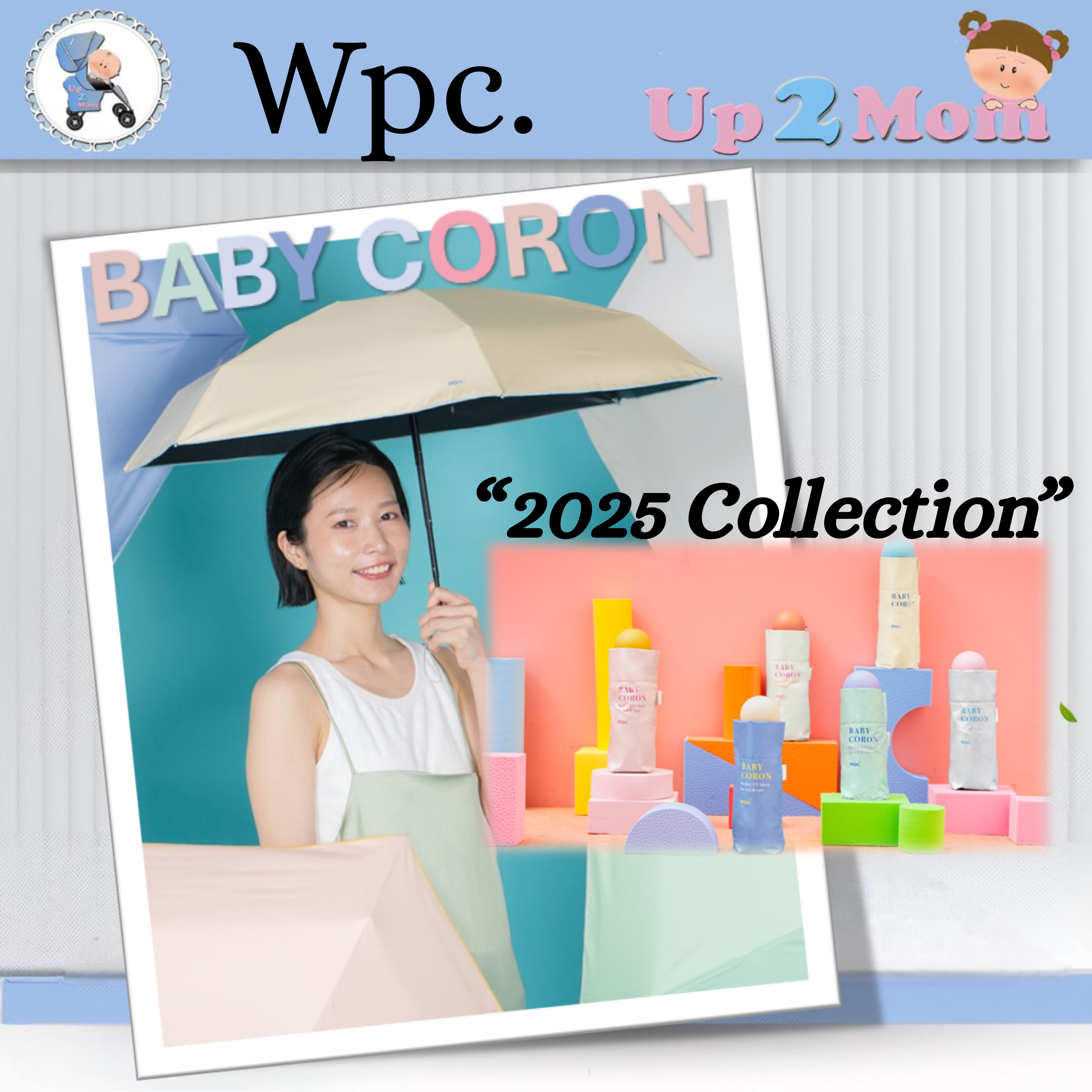 ร่ม WPC ร่มพับกัน UV 100% "BABY CORON MINI" *2025 Collection* สีพาสเทลสุดละมุน