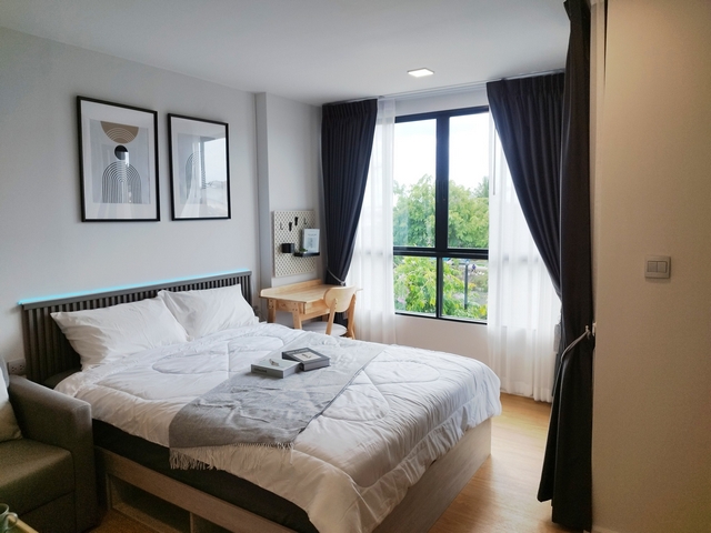 ให้เช่าคอนโดแอทโมซ คาแนล รังสิต ตึกD 24 ตร.ม.วิวโล่ง เฟอร์ครบ มีเครื่องซักผ้า ใกล้ฟิวเจอร์พาร์ค