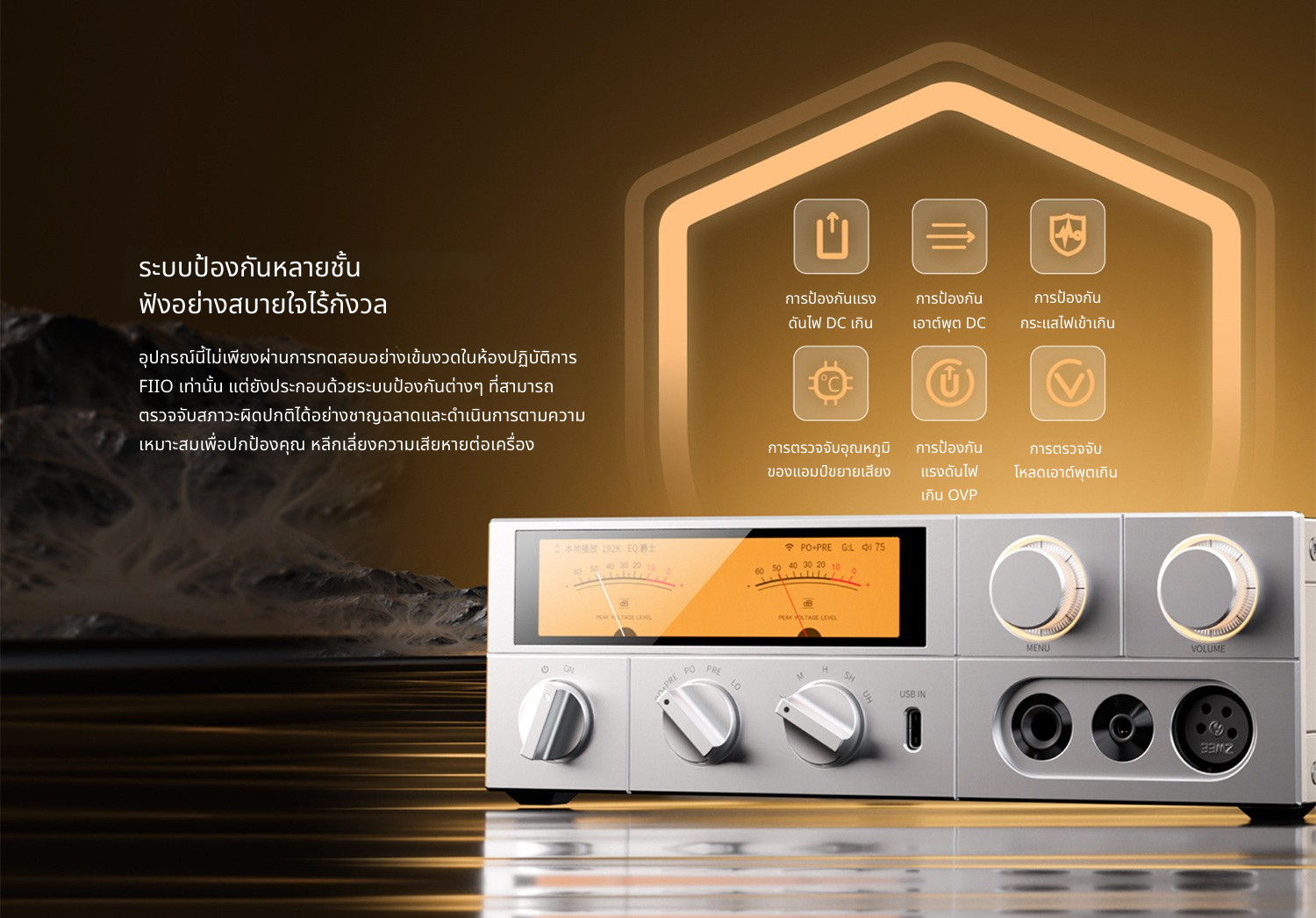 FiiO K15 DAC/AMP ตั้งโต๊ะชิป AKM AK4497S *2 รองรับ MQA, Dual Hi-Res ประกันศูนย์ไทย