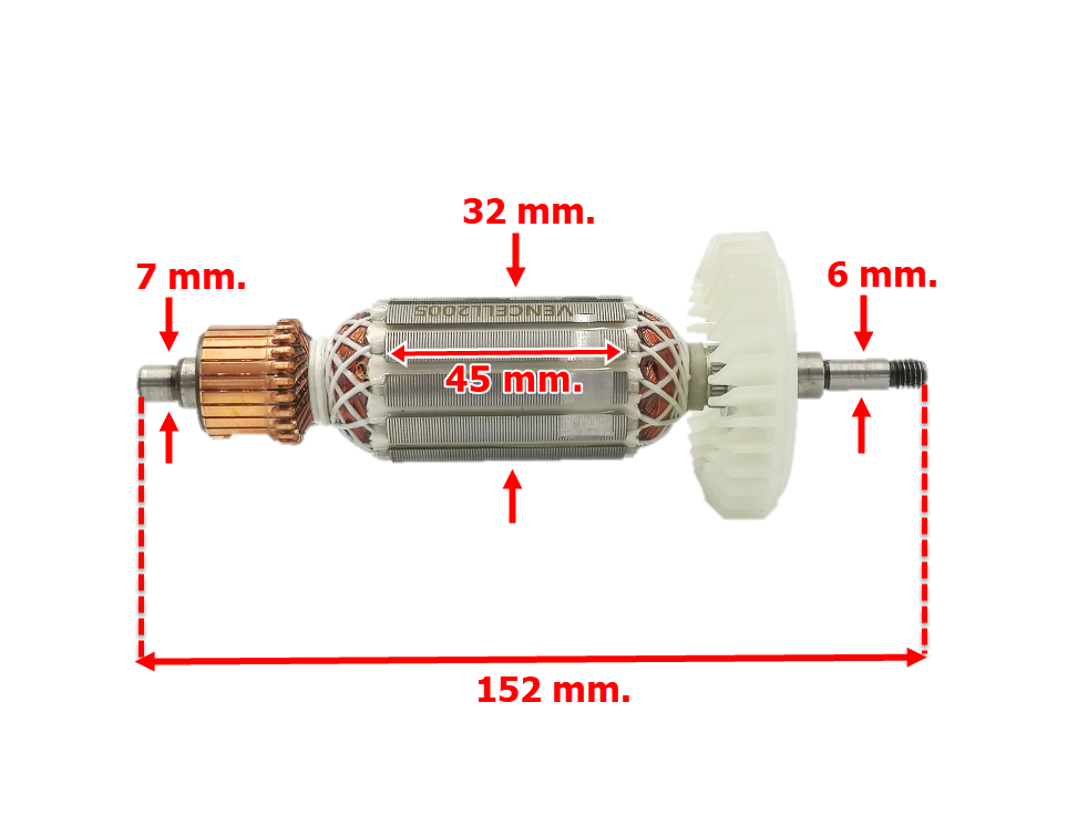 ทุ่น หินเจียร 4" Makita มากีต้า รุ่น 9553, 9554 B, NB, BX, HB, HN (ใช้Specเดียวกัน)