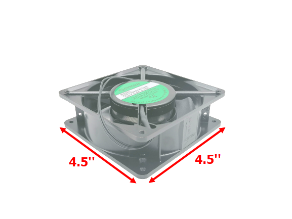 พัดลมระบายอากาศ ไฟบ้าน AC. 220v. ขนาด4.5"(หนา)