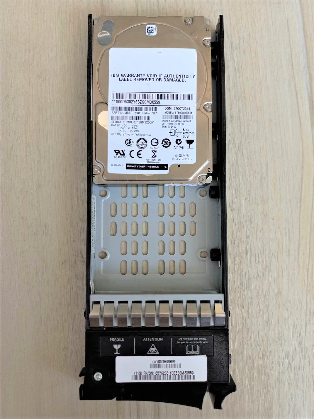 9WG066-039 Seagate 600GB 10000RPM SAS 6Gbs SFF 2.5-inch Hard Drive.
