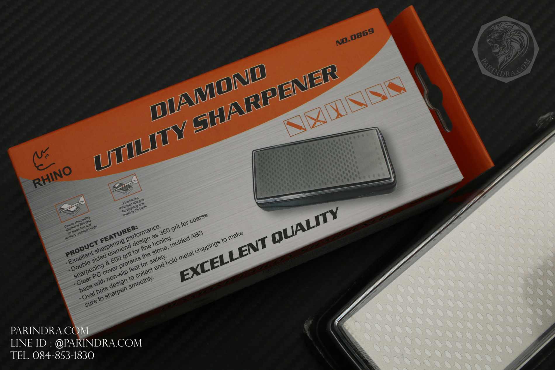 หินลับมีด RHINO BRAND NO.0869 Diamond Utility Sharpener (ของแท้)