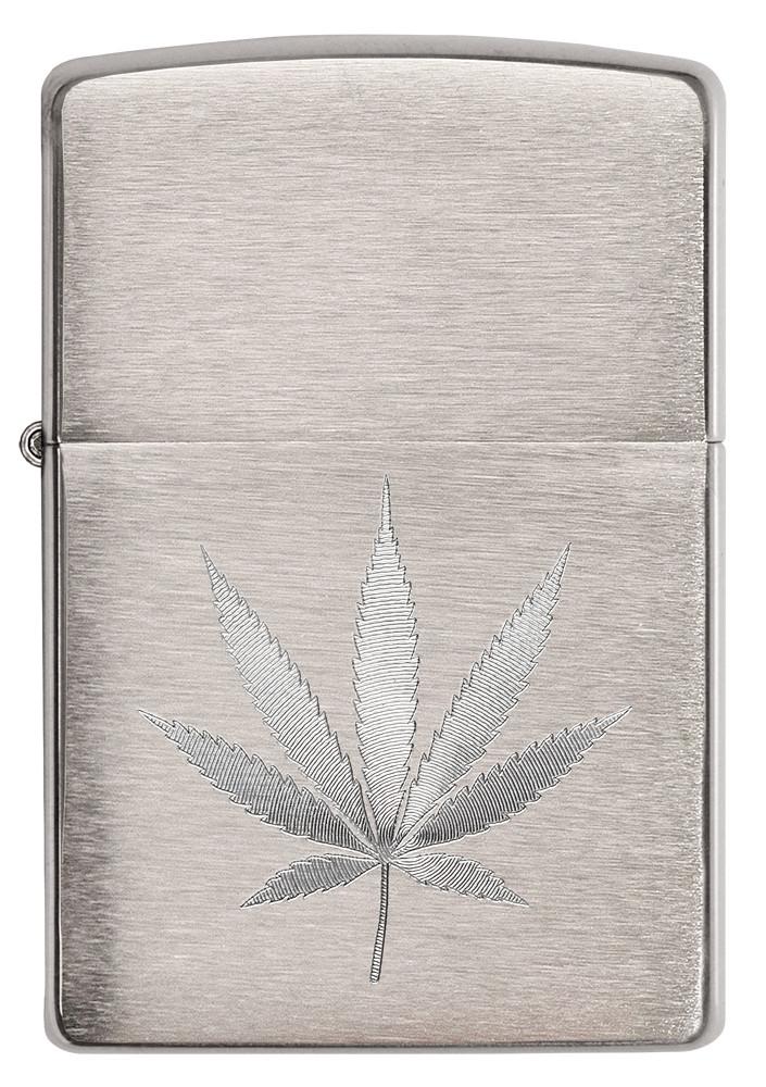 ไฟแช็คซิปโป้ " Zippo 29587 Leaf Design Brushed Chrome Finish Lighter" แท้นำเข้า 100%