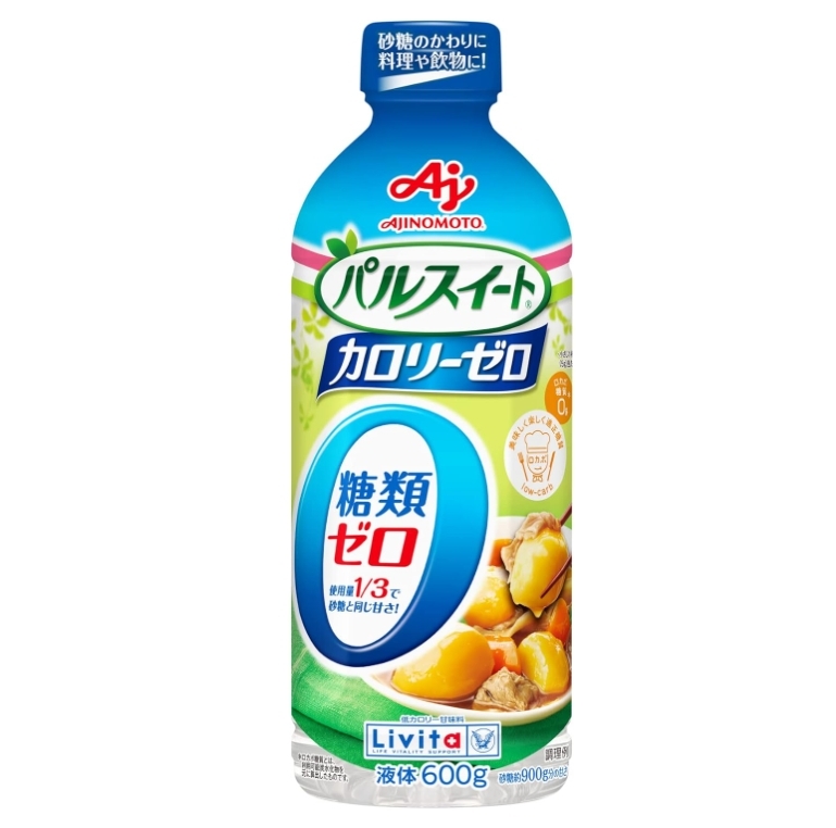 น้ำเชื่อมไม่มีแคลอรี่และไม่มีน้ำตาล Ajinomoto Pal Sweet 600g
