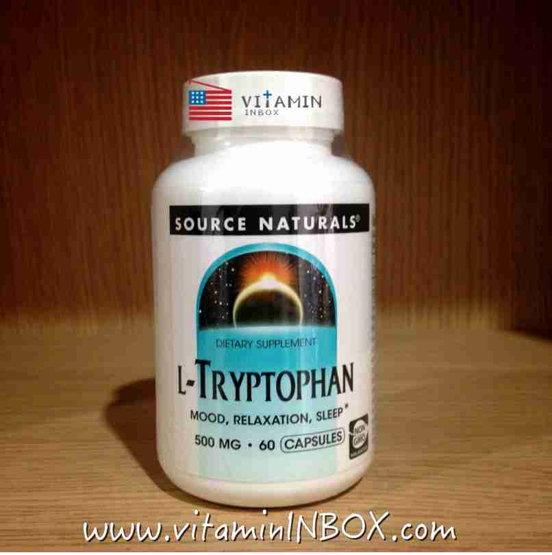 Source Naturals, L-Tryptophan, 500 mg, 60 Capsules