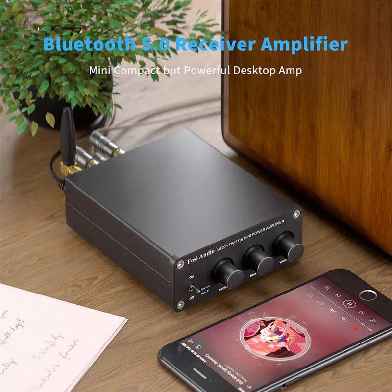 Fosi Audio BT20A Bluetooth Amplifier ClassD ชิป TPA3116D2 x2 ประกันศูนย์ไทย