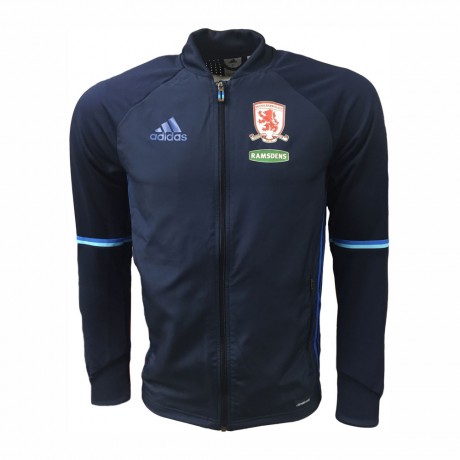 เสื้อแจ็คเก็ตทีมมิดเดิลส์เบรอ เทรนนิ่งแจ็คเก็ตสีน้ำเงินเข้มของแท้