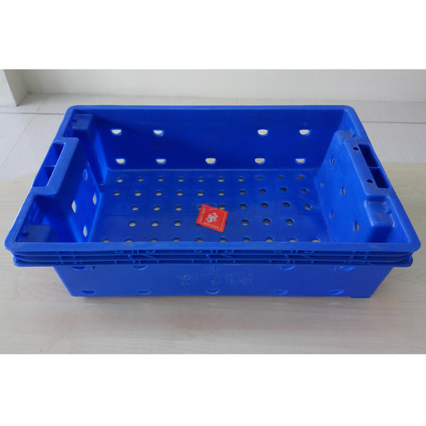 สินค้า ทำชื่อผิด มีรอย hot stamp ไม่มีผลกับการใช้งาน ลังโปร่ง ขนาด 35.5 x 53 x 14.5 cm. เกรด A HDPE เบอร์ 412