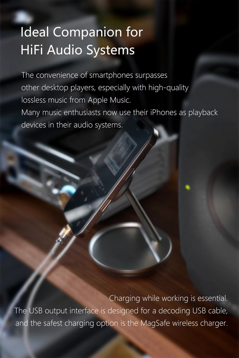 DD HS110 MagSafe ขาตั้งเดสก์ท็อปไฮไฟ สำหรับ มือถือ เครื่องเล่นพกพา ประกันศูนย์ไทย