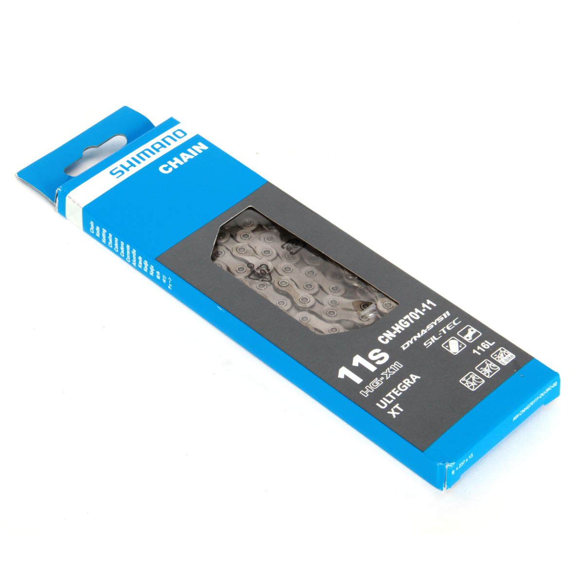 โซ่ XT/ULTEGRA, CN-HG701-11, โซ่ 11-SPD, 116L, สำหรับเสือหมอบ/MTB (มีกล่อง)