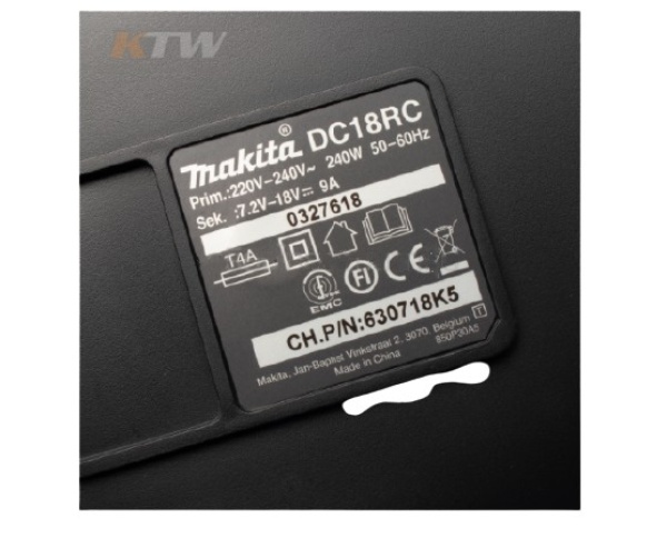 ชุดแบตเตอรี่ 18 โวลต์ Makita รุ่น MKP1RT182 Pn.199380-0 (แท้) ##