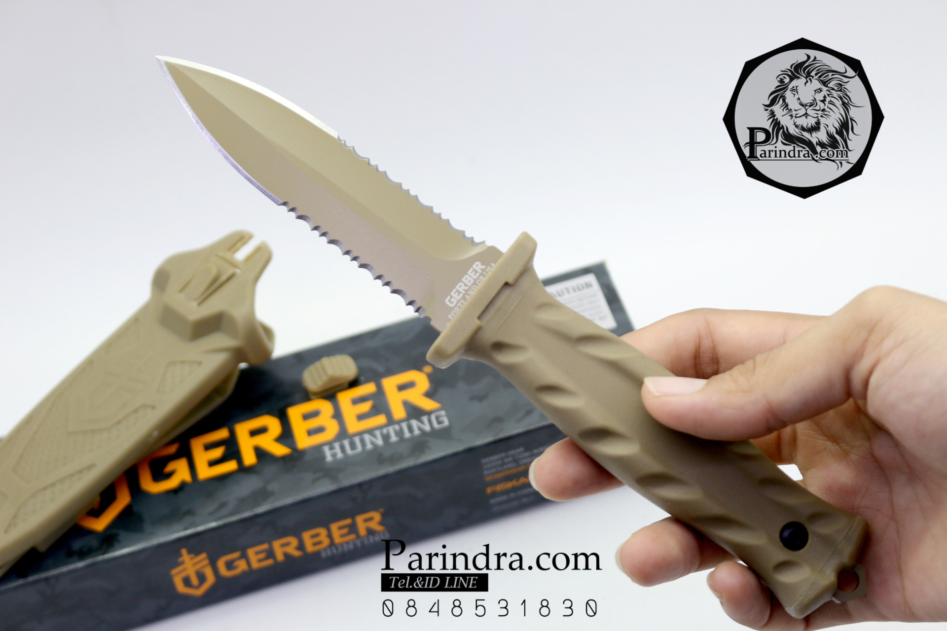 มีดใบตาย Gerber Bear Grylls De Facto Desert Tan (OEM) ขนาด 8 7/8 นิ้ว