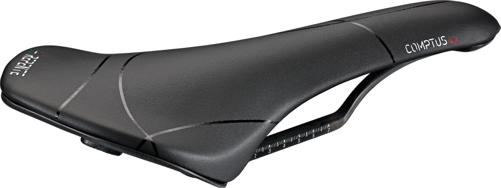 เบาะ REPENTE COMPTUS 4.0 Saddle, รางคาร์บอน ขนาด 137x275mm., หนัก 135 กรัม, MADE IN ITALY.