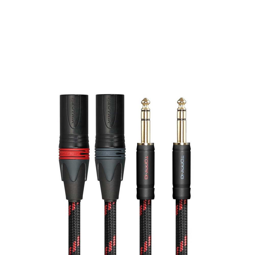 ขาย TOPPING TCT2 สาย 6.35 Balanced Male เป็น XLR 3 Pin Male