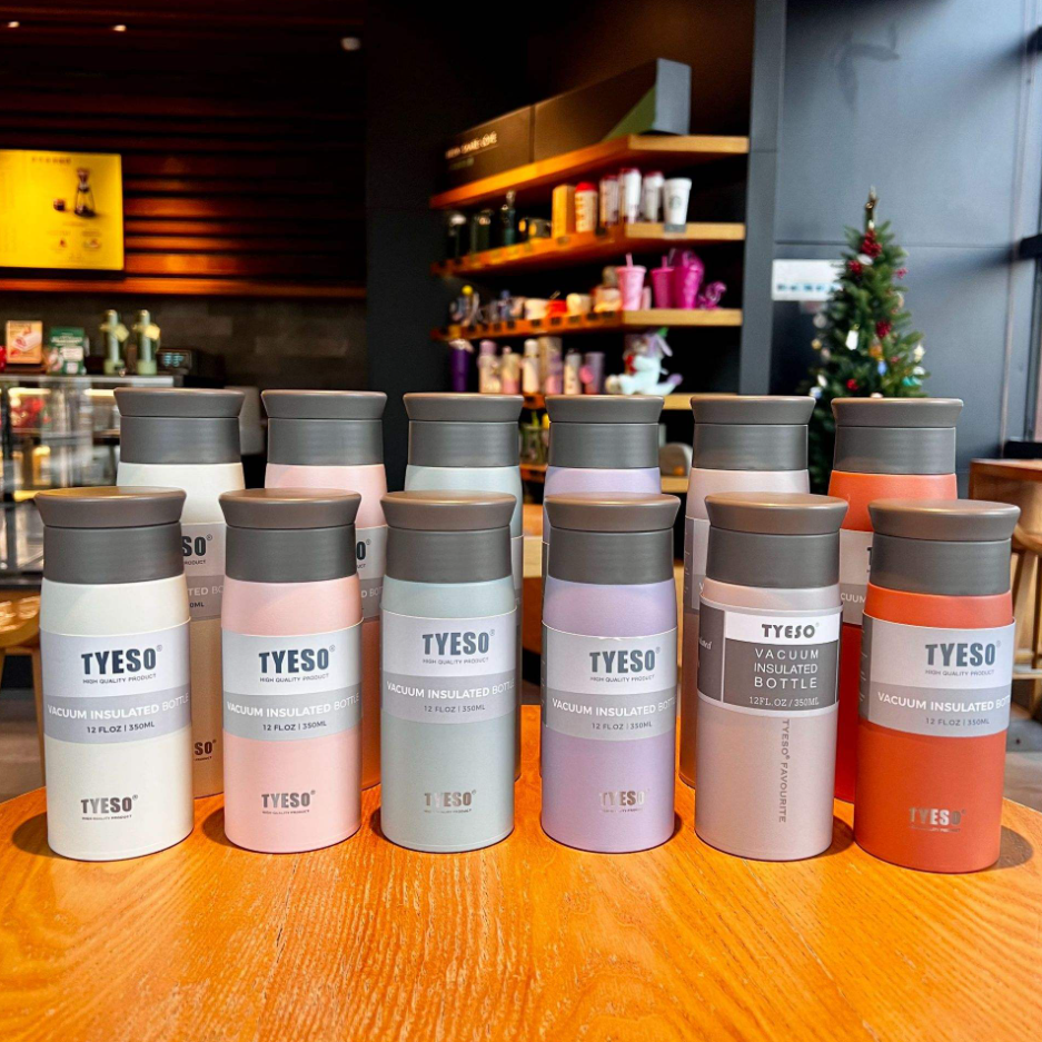 กระบอกสแตนเลส Tyeso รุ่น TS-8729B ขนาด 12FL.OZ/350 ml