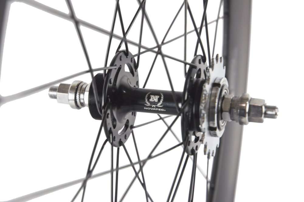 ล้อฟิกเกียร์ ล้อจักรยานแทร็ก ล้อคาร์บอน WINGS SPORT Carbon track BIKE Carbon Single Speed Bike Wheelset Clincher/TUBULAR Track Bike Rim with Matte Finish 38-88mm.