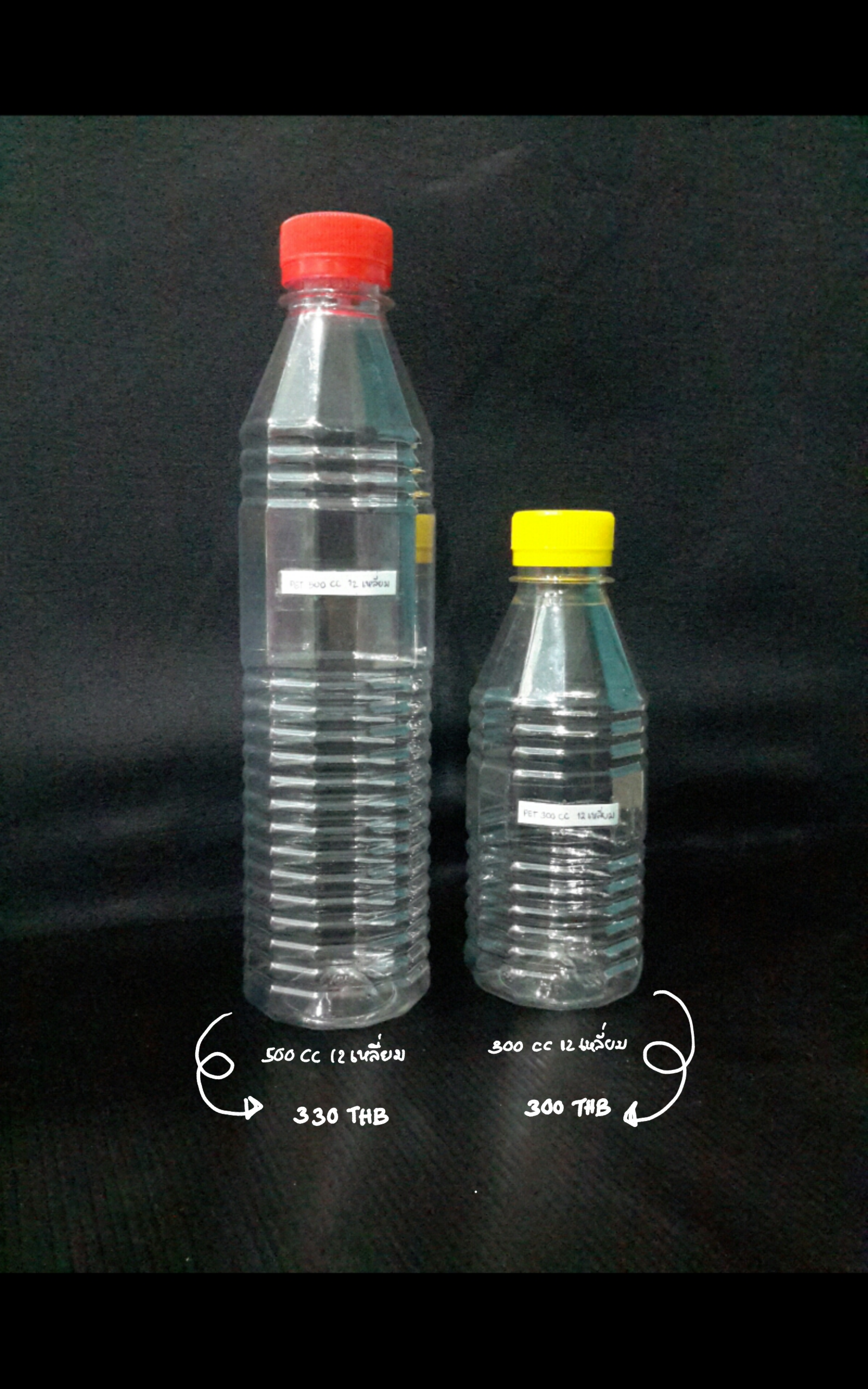 ตระกูล PET 12 เหลี่ยม 500, 300 cc 30แพค (4500ขวด) 0 กก.