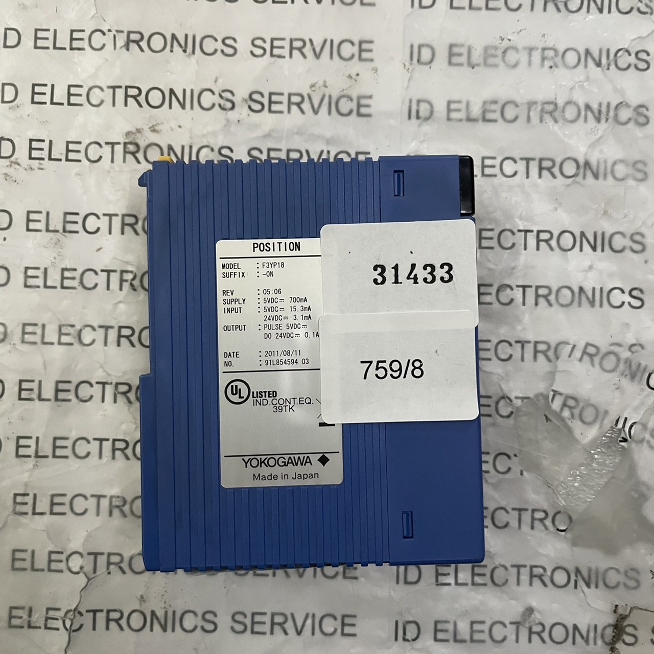 F3YP18 PLC " YOKOGAWA "