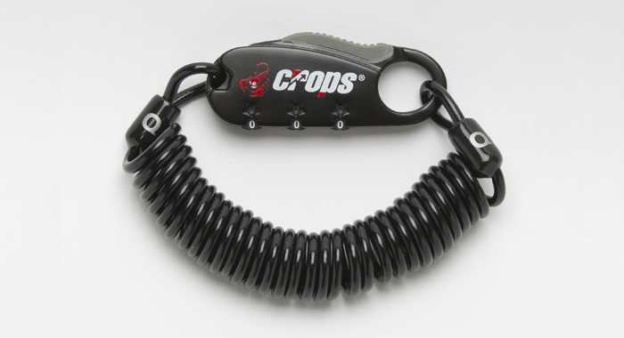 สายล็อครหัส CROPS Cable Lock Password 3x1800,CP-SPD08