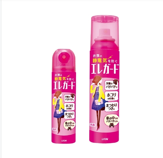 สเปรย์กันไฟฟ้าสถิต อันดับ 1 จากญี่ปุ่น LION EleGuard 160ml