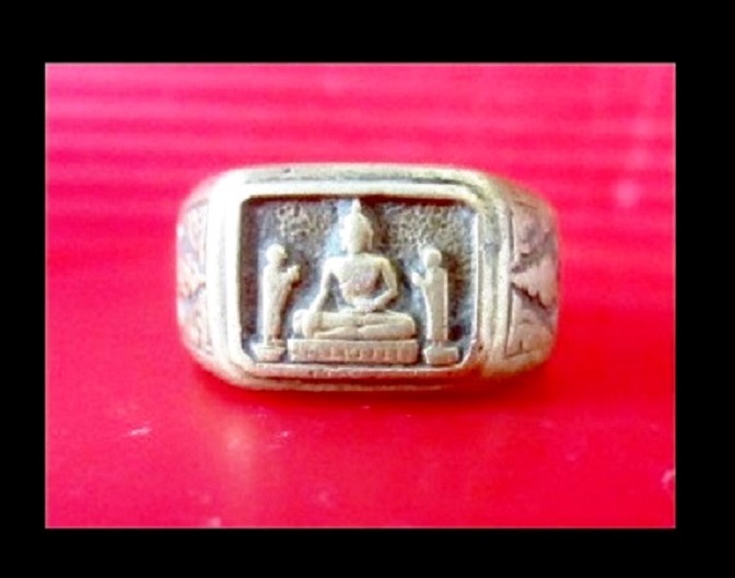 เเหวนเนื้อทองเหลืองเก่า หลวงพ่อโต วัดพนัญเชิง จ.อยุธยา คุ้มครอง ปลอดภัย แหวนเก่าไม่ทราบปี เเหวนวงค์เล็ก สำหรับผู้มีนิ้วเล็กเท่านั้น