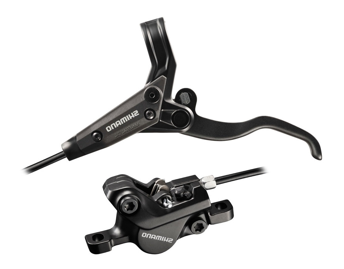 ชุดดิสเบรค ALIVO หน้า/หลัง (มือเบรค BL-M445/ก้ามเบรค BR-M447) สีขาวและสีดำ