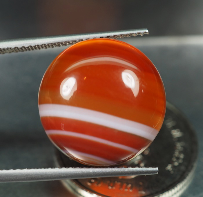 อะเกต (Multi Color Onyx Agate) 10.75 กะรัต