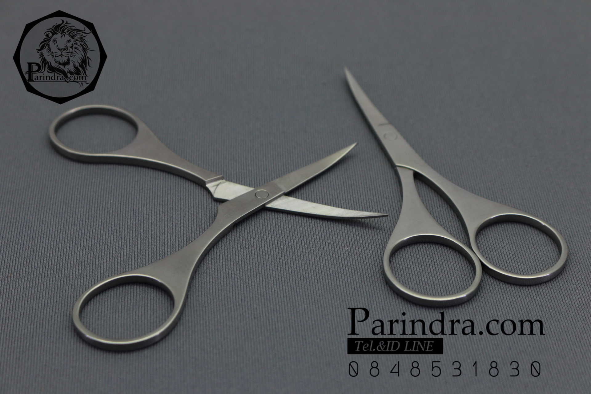 กรรไกรเล็มขนจมูกหรือหนวด คมมาก ทำจากแสตนเลส