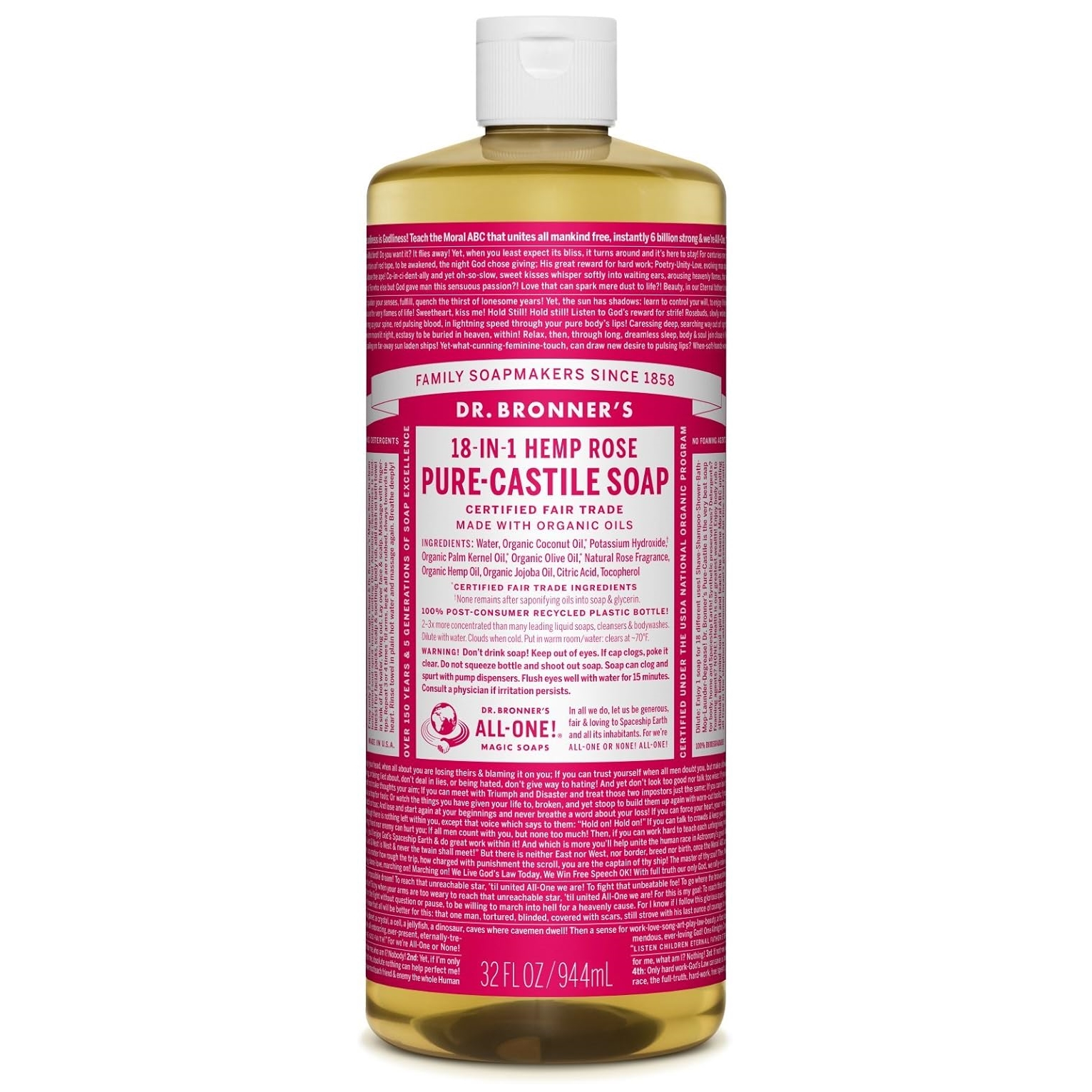 Magic soap Dr.Bronner's ขนาด 946 ml ขวดใหญ่