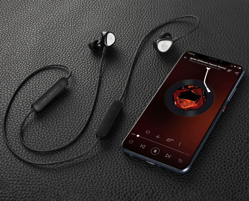 ขาย KZ BTE หูฟัง 2 ไดร์เวอร์ (1DD+1BA) ชิป Qualcomm CSR8645 รองรับ บลูทูธ 4.1 APTX , กันน้ำได้