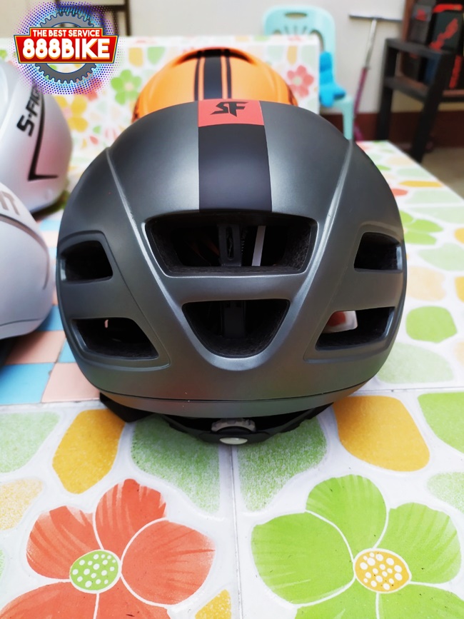 หมวก S-Fight AERO HELMET, GH-05 รอบศรีษะ 54-58 cm มีแว่นในตัว แว่นเป็นแบบแม่เหล็ก ถ้าไม่ใช้พลิกแว่นเก็บได้