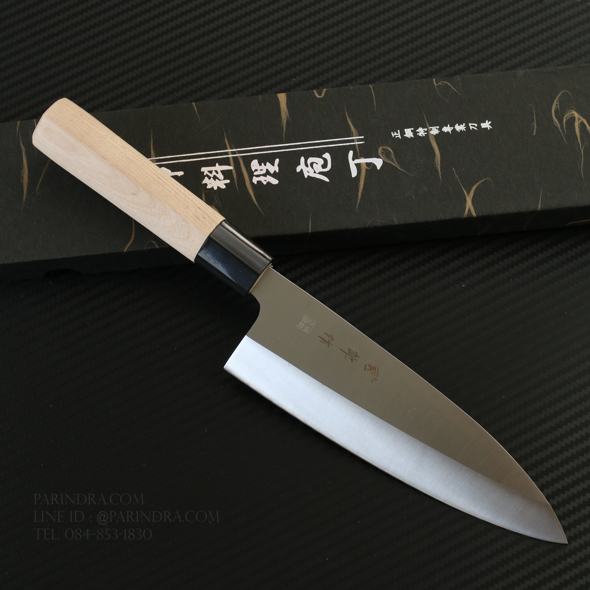 มีดเดบะ เชฟญี่ปุ่น ด้ามไม้ ลับคมด้านเดียว คมสุดยอด ขนาด 12 นิ้ว คุณภาพดีมาก