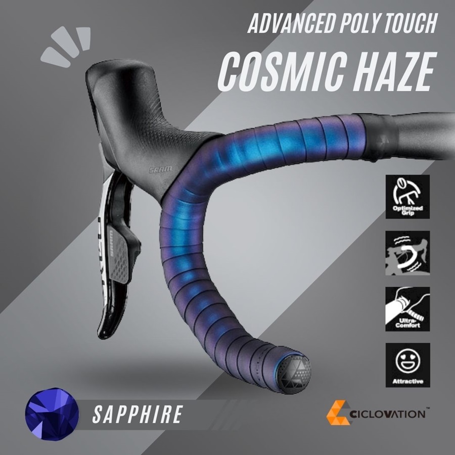 ผ้าพันแฮนด์ CICLOVATION ADVANCED POLY TOUCH - COSMIC HAZE BAR TAPE