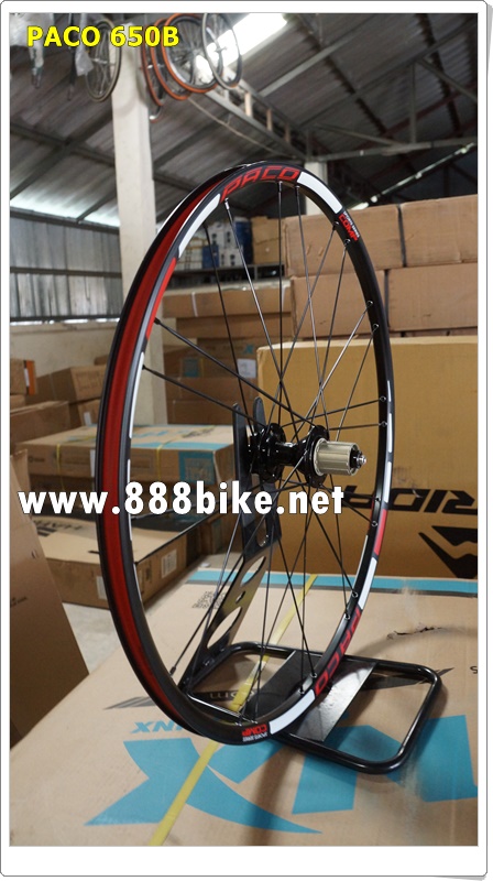 ชุดล้อสำเร็จ ล้อเสือภูเขาPACO WT27.5 (650B) ซี่ลวดแบน AERO 2017 Bearing " โม่ 9-10 sp