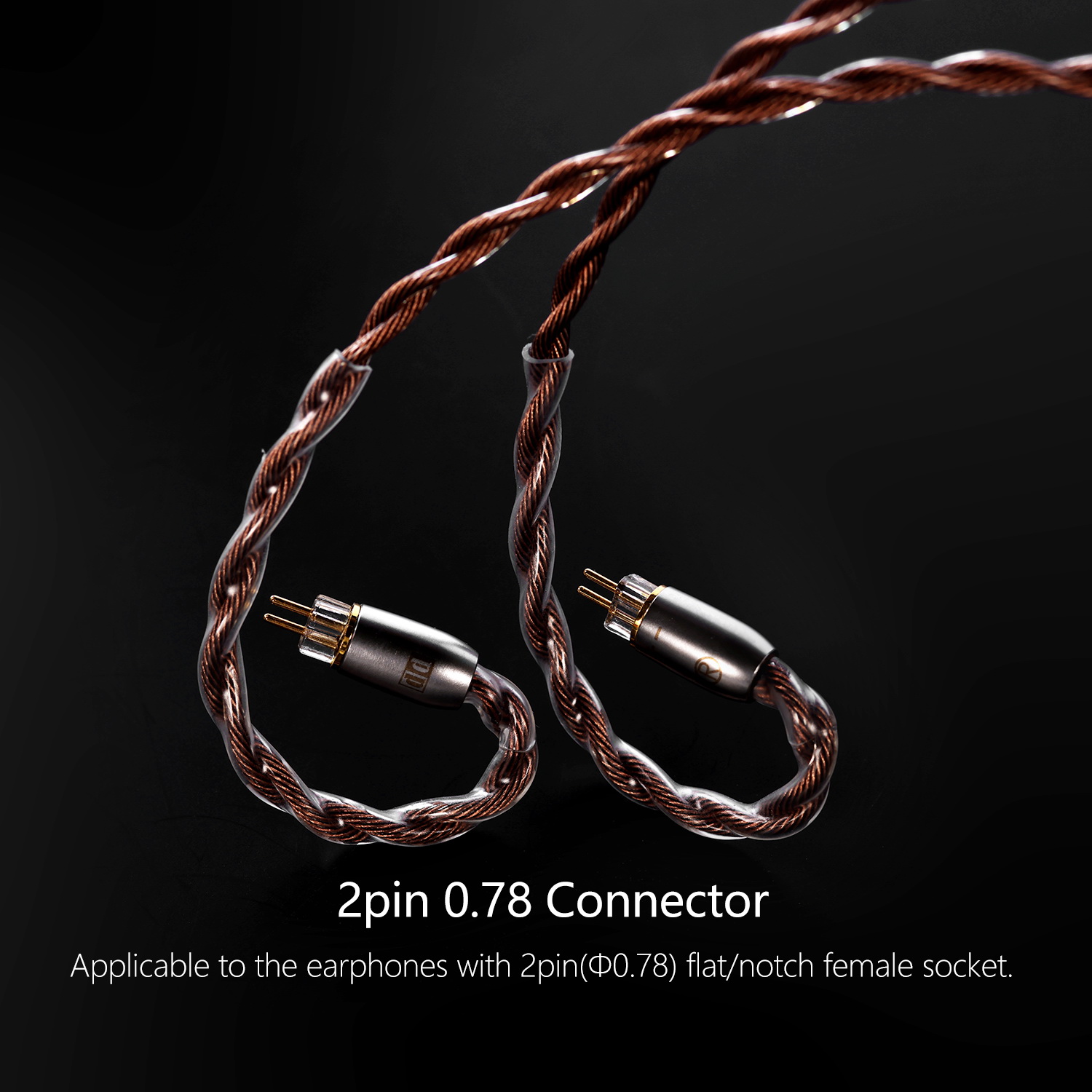 DD BC130B สายอัพเกรดหูฟัง OCC หุ้มฉนวน สายถักมือระดับเทพ