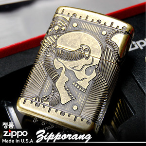 ไฟแช็ค Zippo แท้ Zippo 29268 Steampunk Skull Antique Brass Finish แท้นำเข้า 100%