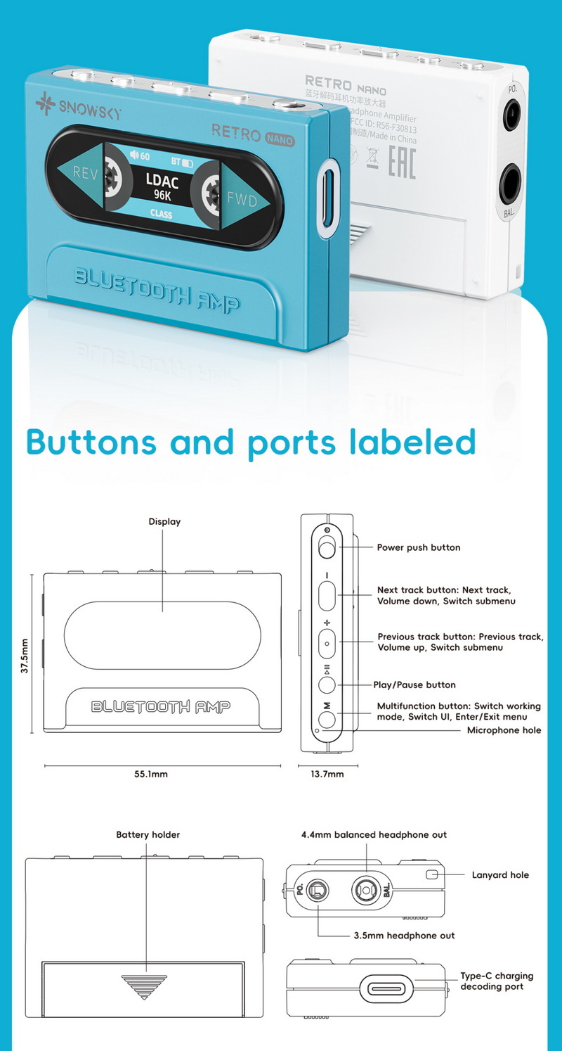 Snowsky RETRO NANO Bluetooth DAC/AMP พกพา จิ๋วแต่แจ๋ว ประกันศูนย์ไทย