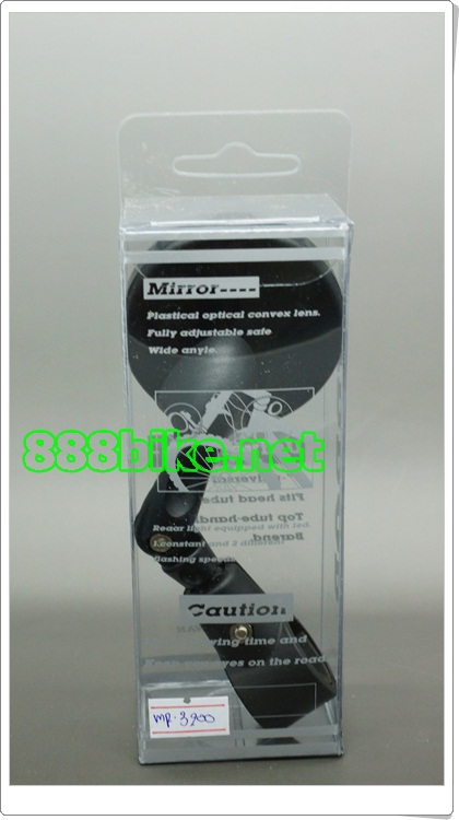 กระจกมองข้างนูนเล็ก รัดบนแฮนด์รถจักรยาน MR-3200U Bicycle Mirror HAND BAR MIRROR 3D สำหรับรูเล็ก