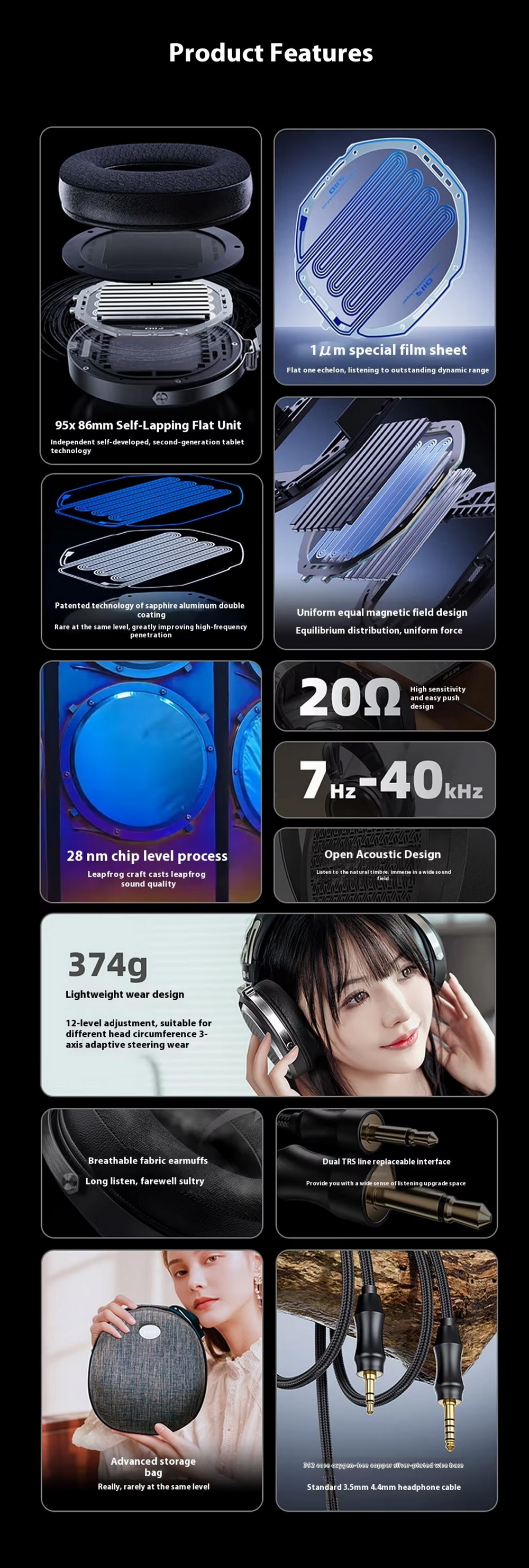 FiiO FT1 PRO หูฟังเฮดโฟนไดรเวอร์ Planar เสียงชัดเจน เวทีเสียงกว้าง ประกันศูนย์ไทย